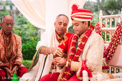 Indian groom with special guests Indian groom with special guests