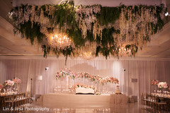 Floral arrangement details of the reception venue Floral arrangement details of the reception venue