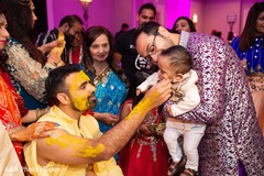 Little baby during the pre wedding rituals Little baby during the pre wedding rituals