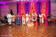 Indian bride and special guests dancing at the venue Indian bride and special guests dancing at the venue