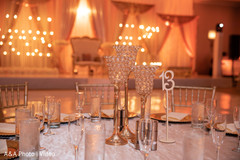 Beautiful glassware on the tables Beautiful glassware on the tables