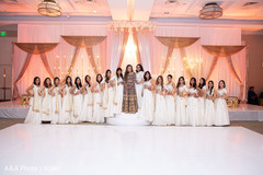 Maharani posing with bridesmaids Maharani posing with bridesmaids