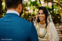 Indian bride and groom meeting for the first time Indian bride and groom meeting for the first time