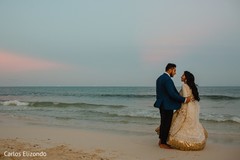 Gorgeous couple by the sea