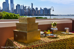 Marvelous golden Indian wedding ritual items. Marvelous golden Indian wedding ritual items.