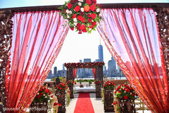 Marvelous Indian wedding ceremony roses decoration. Marvelous Indian wedding ceremony roses decoration.