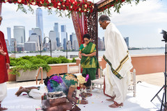 Maharani and rajah getting blessings from parents. Maharani and rajah getting blessings from parents.