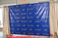 Great Indian wedding photo stage decor. Great Indian wedding photo stage decor.
