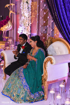 Indian couple's reception cheers moment. Indian couple's reception cheers moment.