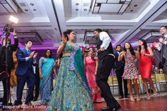 Upbeat indian bride and groom's reception dance. Upbeat indian bride and groom's reception dance.
