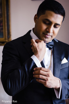 Indian groom getting ready with the tux Indian groom getting ready with the tux
