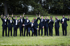 Fun capture of Indian groomsmen Fun capture of Indian groomsmen