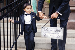 Little guest wearing a tux Little guest wearing a tux