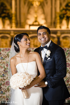 Indian bride and groom's lovely portrait Indian bride and groom's lovely portrait