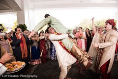 Traditional indian groom's milni ritual. Traditional indian groom's milni ritual.