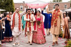 Indian bride making her big entrance to ceremony. Indian bride making her big entrance to ceremony.