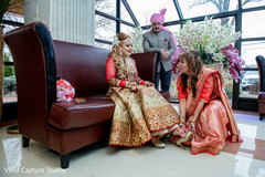 Maharani and family getting ready for the ceremony Maharani and family getting ready for the ceremony