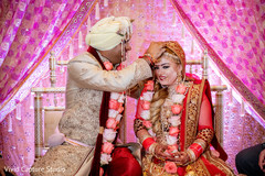 Indian bride during the ceremony Indian bride during the ceremony