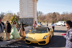 Indian groom arriving with his ride Indian groom arriving with his ride
