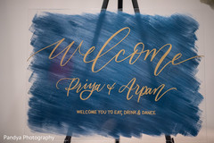Indian couple's welcome sign Indian couple's welcome sign