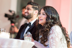 Maharani smiling during the speeches Maharani smiling during the speeches