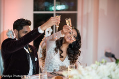 Maharani and Raja toasting Maharani and Raja toasting