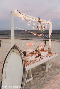 Awesome Indian wedding reception treats table idea. Awesome Indian wedding reception treats table idea.