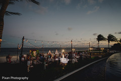 By the beach Indian wedding reception party. By the beach Indian wedding reception party.