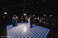 Lovely mother with son and bride with father dance. Lovely mother with son and bride with father dance.