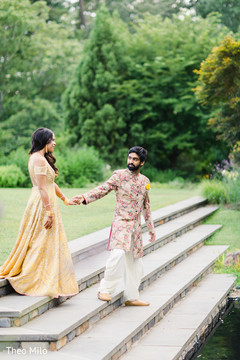 Bride and groom holding hands Bride and groom holding hands