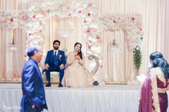 Raja and Indian bride during speeches Raja and Indian bride during speeches