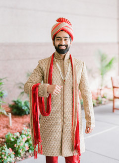 Raja smiling before the ceremony Raja smiling before the ceremony