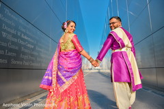 Maharani and Indian groom looking at the camera Maharani and Indian groom looking at the camera