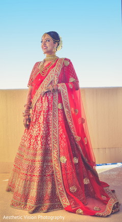 Indian bride wearing the stunning lengha Indian bride wearing the stunning lengha