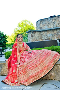 Indian bride posing for the photo shoot Indian bride posing for the photo shoot