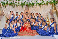 Bride and groomsmen posing for pictures Bride and groomsmen posing for pictures