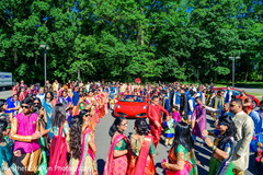 Guests during baraat Guests during baraat