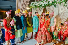 Indian bride with special guests Indian bride with special guests