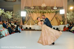 Guests witnessing the couple's dance Guests witnessing the couple's dance