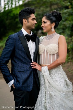Indian couple looking at each other Indian couple looking at each other