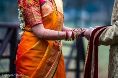 Close up capture of Indian bride and groom Close up capture of Indian bride and groom