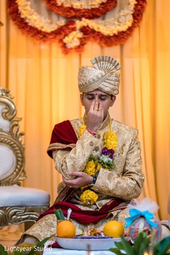 Indian groom's emotional moment Indian groom's emotional moment