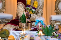 Indian groom about during the rituals Indian groom about during the rituals