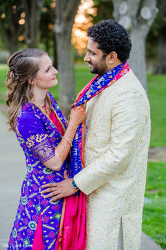 Sweet indian couple during photo shoot Sweet indian couple during photo shoot