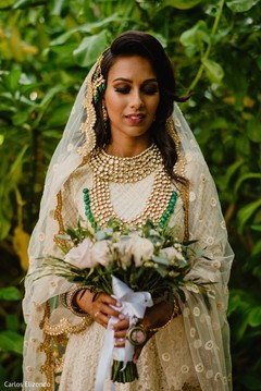 Indian bride holding the bouquet Indian bride holding the bouquet
