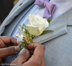 Lovely Indian groom's boutonniere. Lovely Indian groom's boutonniere.