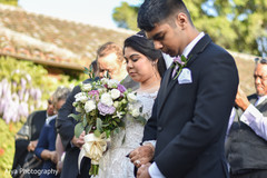 Indian bride making a prayer at ceremony. Indian bride making a prayer at ceremony.