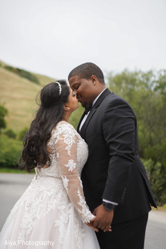 Tender Indian bride and groom shot. Tender Indian bride and groom shot.