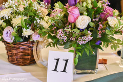 Indian wedding table number and flowers decor. Indian wedding table number and flowers decor.