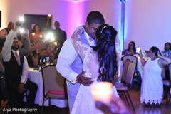 Indian bride and groom first dance capture. Indian bride and groom first dance capture.